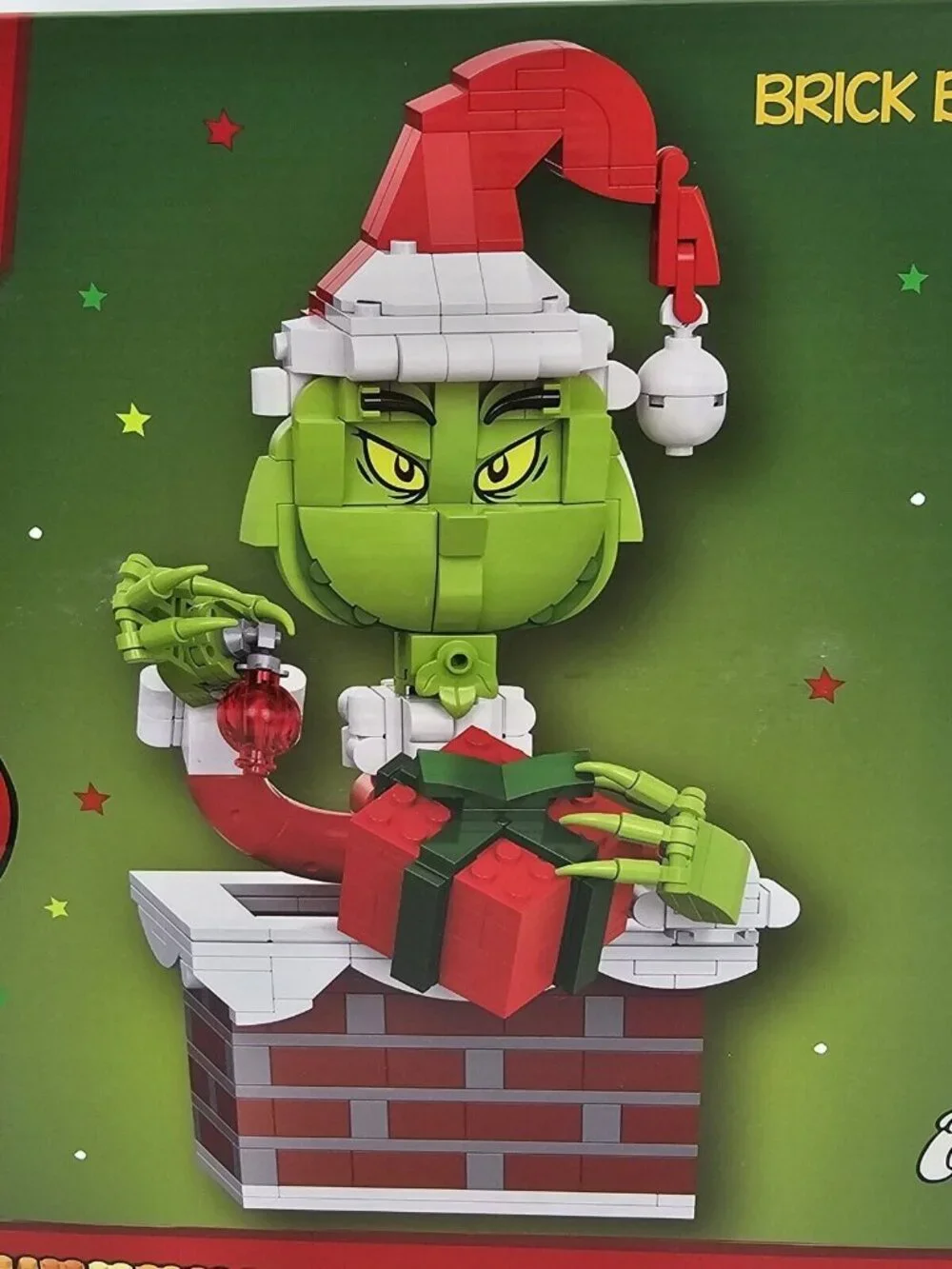 Brickcraft The Grinch Up The Chimney Grinch Christmas Brick Building Set 504 Pc